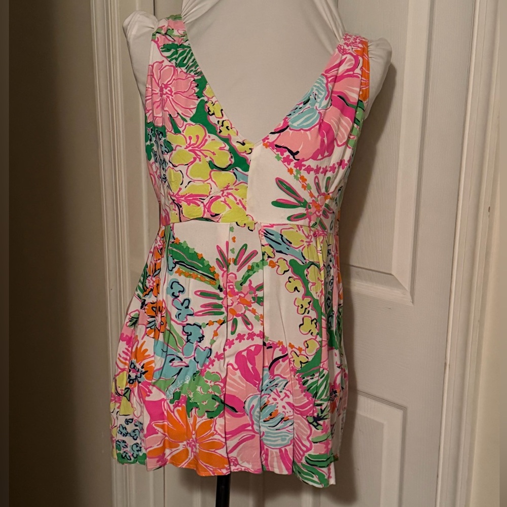 Lilly Pulitzer LFT Zip back Tank top Sz: XXL